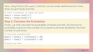Understanding the Experimental Probability of Coin Tosses: A Guide to Python Simulation