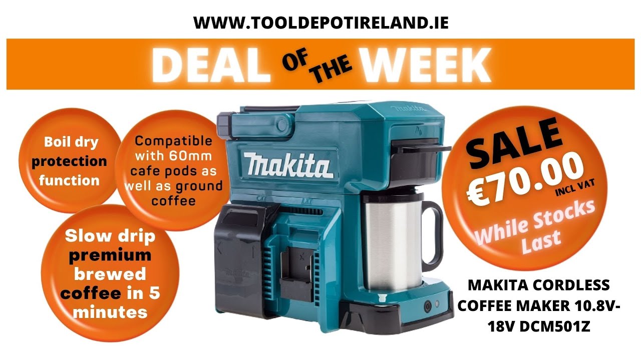 Makita cordless coffee maker available 