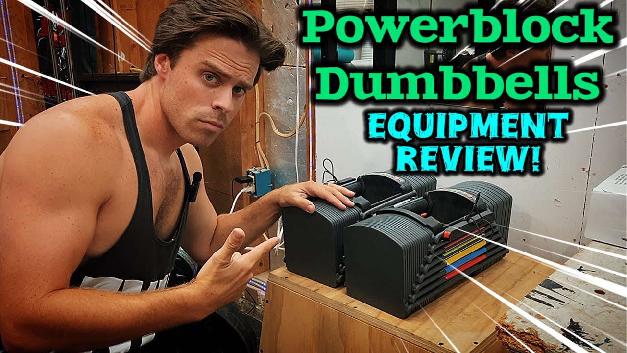 Powerblock Adjustable Dumbbells Garage Gym Equipment Review & Exercises!