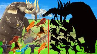 Prehistoric Stampede Animal Epic Battle Mammals vs Shadow Itself Size Animal Revolt Battle Simulator screenshot 5