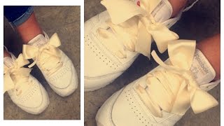 trainers with bow laces