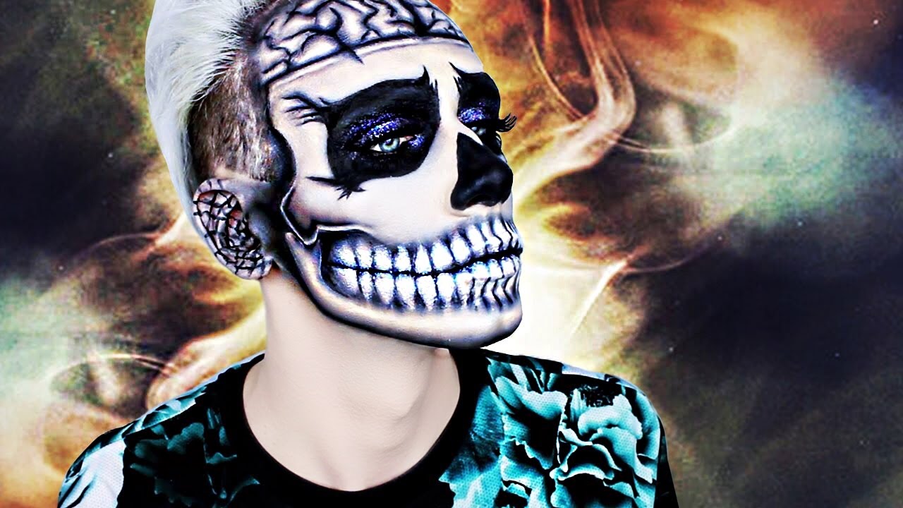 Glitter ZOMBIE BOY Halloween Makeup TUTORIAL Marvyn Macnificent