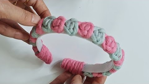 DIY How to make Macrame Hairband for Beginner | Macrame Hairband New Design