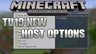 Minecraft Playstation: TU19 NEW Host Options/Features!
