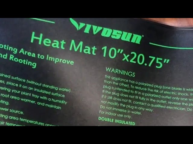 Unboxing Vivosun Heat Mat and Digital Thermostat Combo 