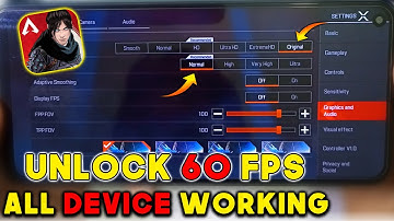 Apex legends mobile 60fps Unlock NO ROOT | Apex legends mobile lag fix config 3GB 4GB 6GB Ram 2022