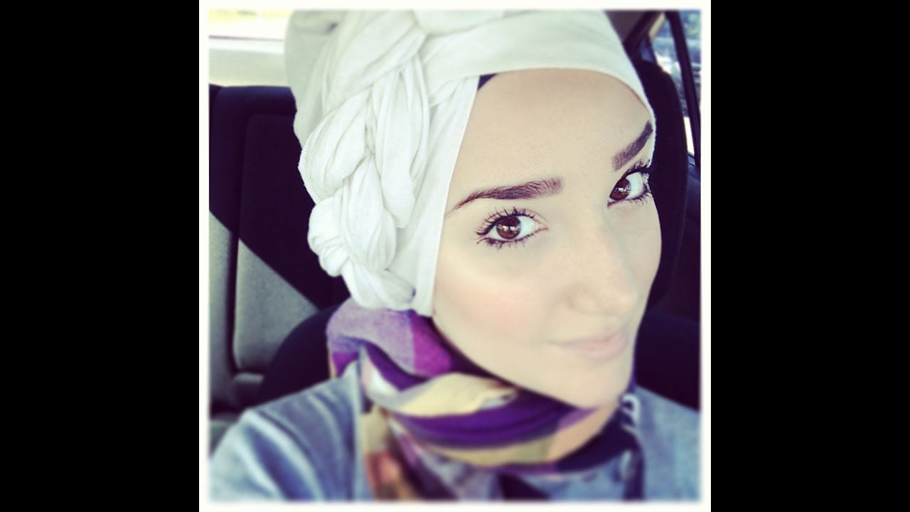 Hijab Tutorial #28 (Side-Braid Turban) - YouTube