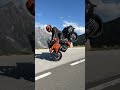 Testing the break on the new duke 1290 duke ktm shorts