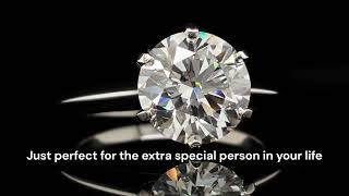 Tiffany & Co. 2.42Ct Fvs1 Triple X Round Brilliant Cut Diamond Engagement Ring