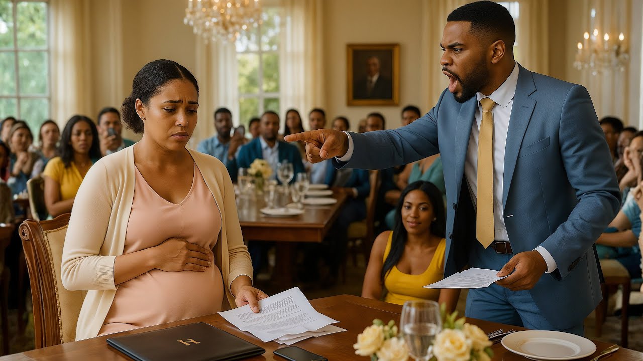 He Humiliated His Pregnant Wife And Threw Divorce Papers At Her In Front Of Everyone, Unaware She..