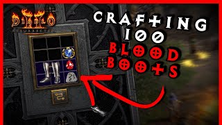 Crafting 100 Blood Boots, Godly or All Garbage? - Diablo 2 Resurrected screenshot 4