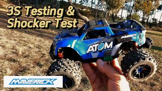 Maverick Atom - 3S ESC & Shocker Testing