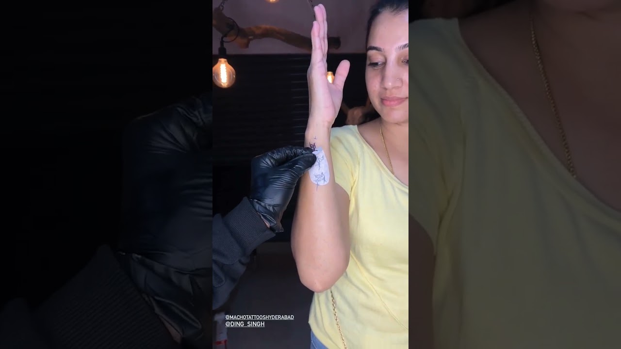 This Girl Loves Her New Bird Tattoo on Her Wrist