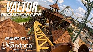 Valtor - NEW for 2026 Roller Coaster at Mandoria - Front Row On Ride POV