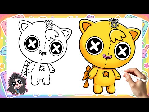 How to Draw Dizzy Booboo from Poppy Playtime Chapter 5 Step by Step