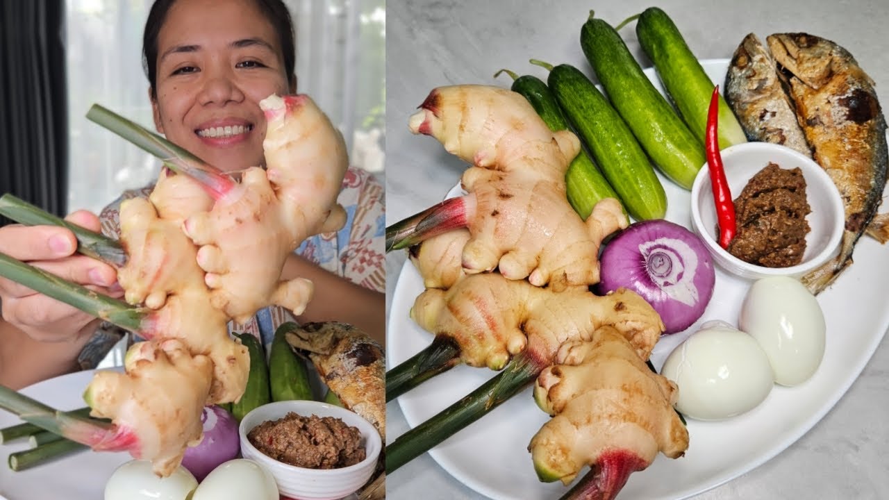 Hilaw na luya mukbang