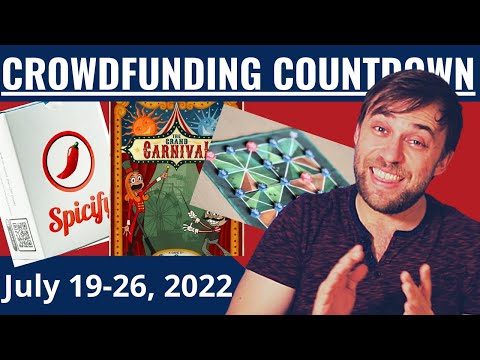 Crowdfunding Countdown (Ep 51) - Pay what you want campaigns, Grand Carnivals and Spicy Cards