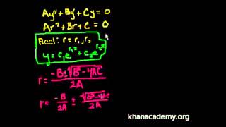 Karakteristik Denklemlerin Karmaşık Kökleri 1 (Diferansiyel)
