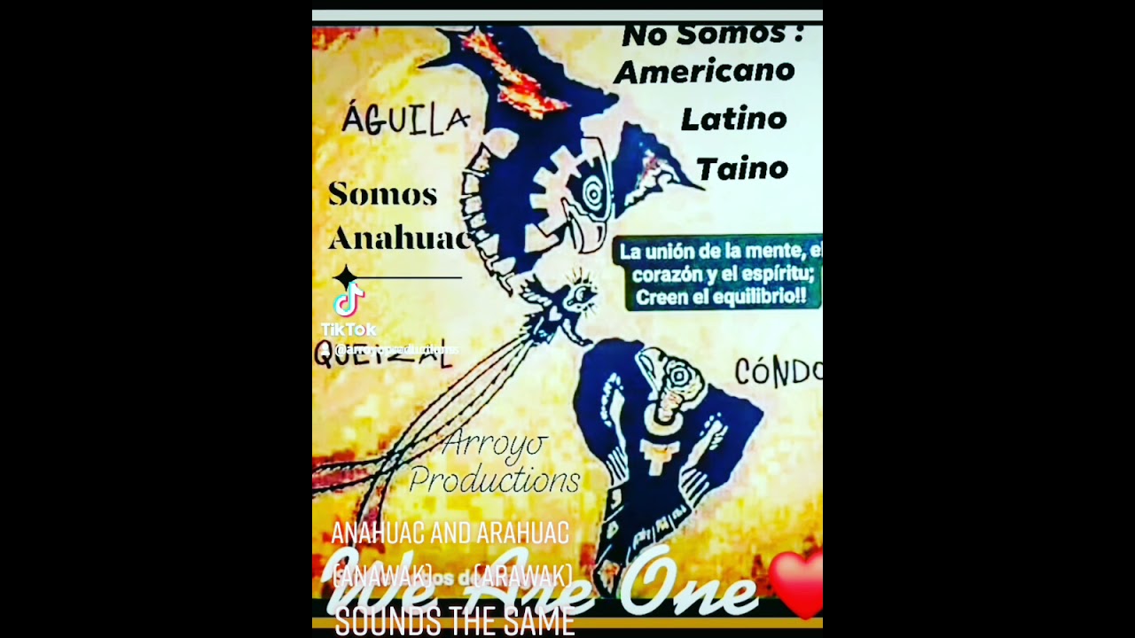 Anahuac (Anawak) and Arahuac ( Arawak) , sounds the same. enottaino 