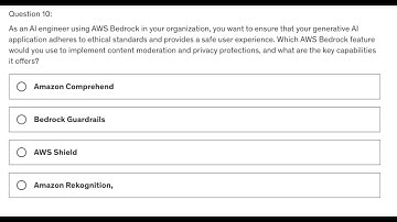 65 Days of AWS Certified AI Practitioner Exam – Daily Question and Video Explanation! - Day 10
