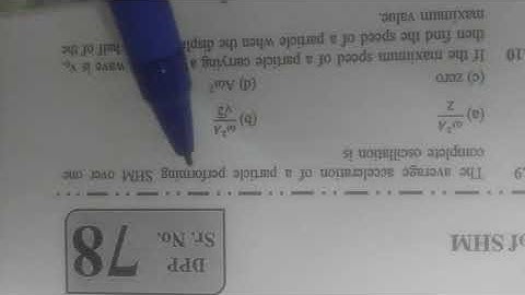 the average oscillation of a particle performing SHM over one complete oscillation