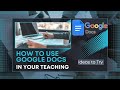 How to teach with Google Docs-3 ideas. #googledocs #googledoscforteachers