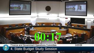 County of Santa Clara Finance and Government Operations Committee  March 20, 2026 2:30 p.m.