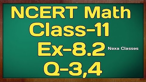 Class 11th Ex-8.2 Q 3,4 (Binomial Theorem ) Maths CBSE NCERT