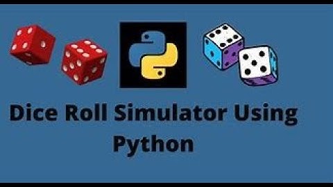 Dice For Ludo In Python