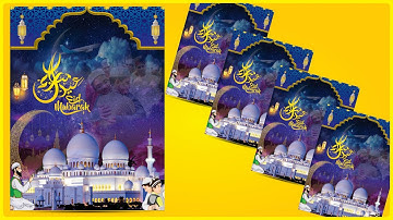 How To Make Eid Ul Fitr Vector Design In CorelDraw | Eid Mubarak Brochure Design 2023 Ayan Graphics