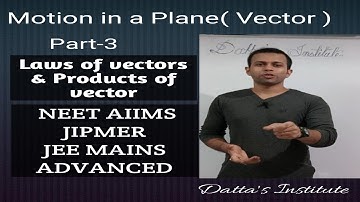 Motion in a plane (Vector) II Physics for NEET AIIMS JEE MAINS ADVANCED ....part_3