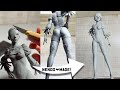 【フィギュア制作】2B (ニーアオートマタ) | Sculpting 2B(NieR:Automata)