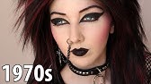 Punk Rock! Makeup Nancy Spungen Black Gold Glitter Eyes Tutorial - YouTube