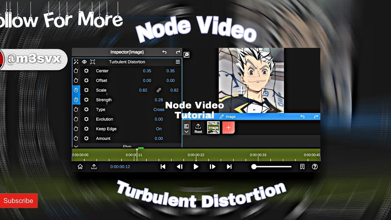 Node Video Turbulent Distortion Tutorial - (Free project file) - YouTube