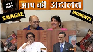 RAJ THACKERAY in Aap Ki Adalat FULL INTERVIEW(Part 3) - India TV | THUG LIFE || SAVAGE MOMENTS