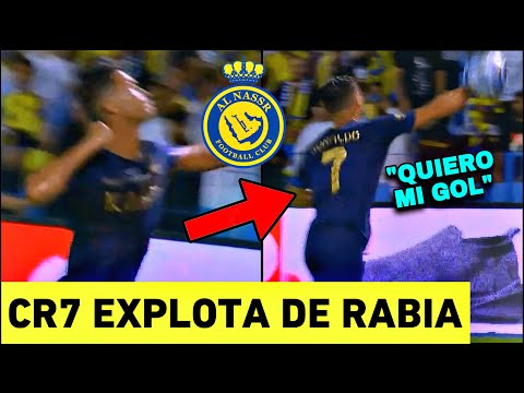 🤬CRISTIANO RONALDO EXPLOTA DE RABIA POR NO MARCAR GOL HOY CON AL NASSR 1-0 AL KHALEEJ CR7 NEWS