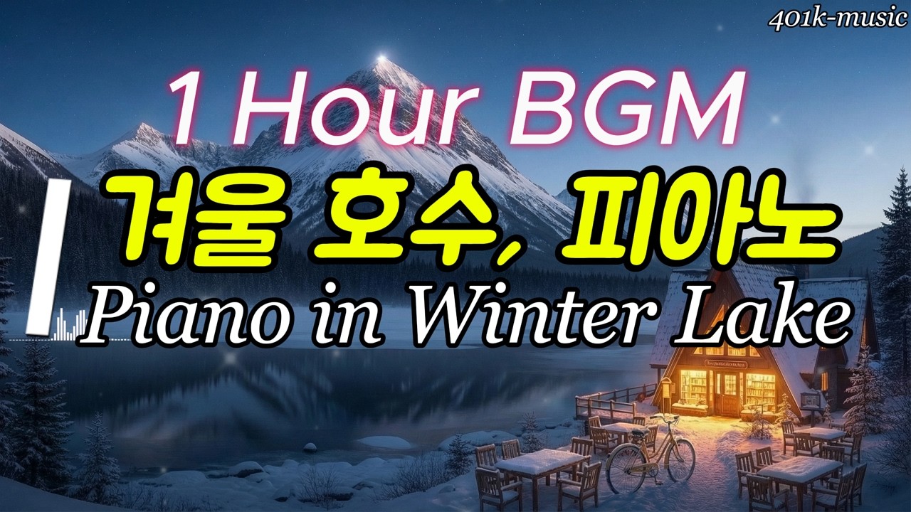 [Playlist] 감성 카페 플레이리스트 | 클래식 음악 BGM - 겨울 호수에서 듣는 피아노, Piano in Winter Lake