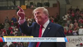 Federal panel blocks Trump request to set aside ballots from suspected non-citizens