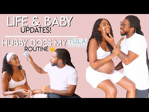 Life & Baby Updates! PART 1 | Kev does my Tula Skincare Routine on our Staycation! | Baby Shower!