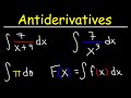 Antiderivatives