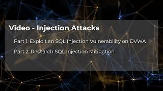 Lab - Injection Attacks