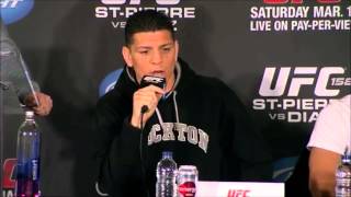 Press conference GSP vs Diaz