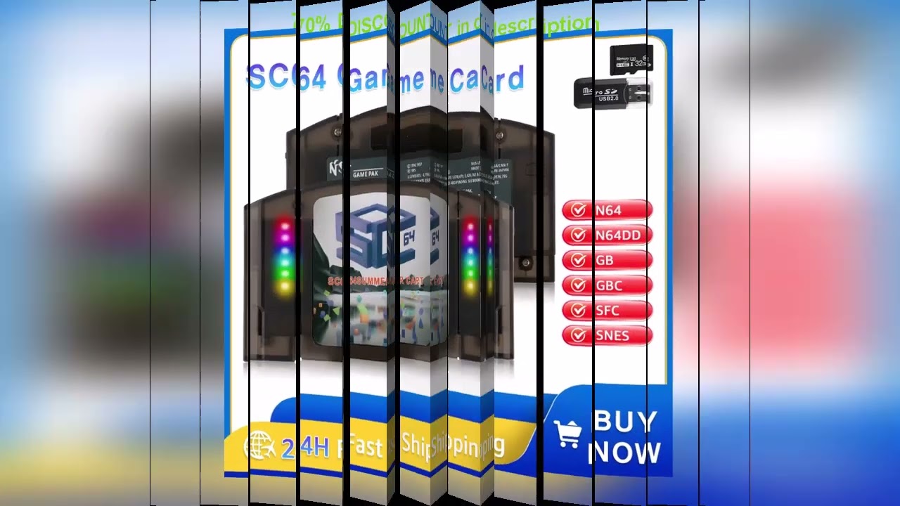 A must-have product! Summer Cart 64 SC64 5600 Games in 1 Open - Source  Cartridge 32GB TF Card Inc