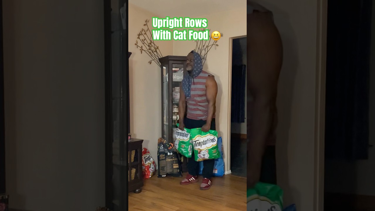 YouTuber Uses Cat Food As Weights catfood likesharesubscribe YouTuber Uses Cat Food As Weights catfood likesharesubscribe