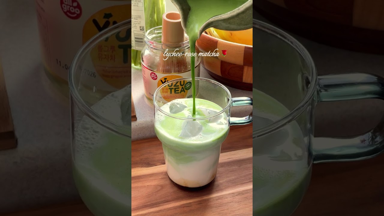 you've never used lychee-rose syrup in your matchas before and it shows 🙈  