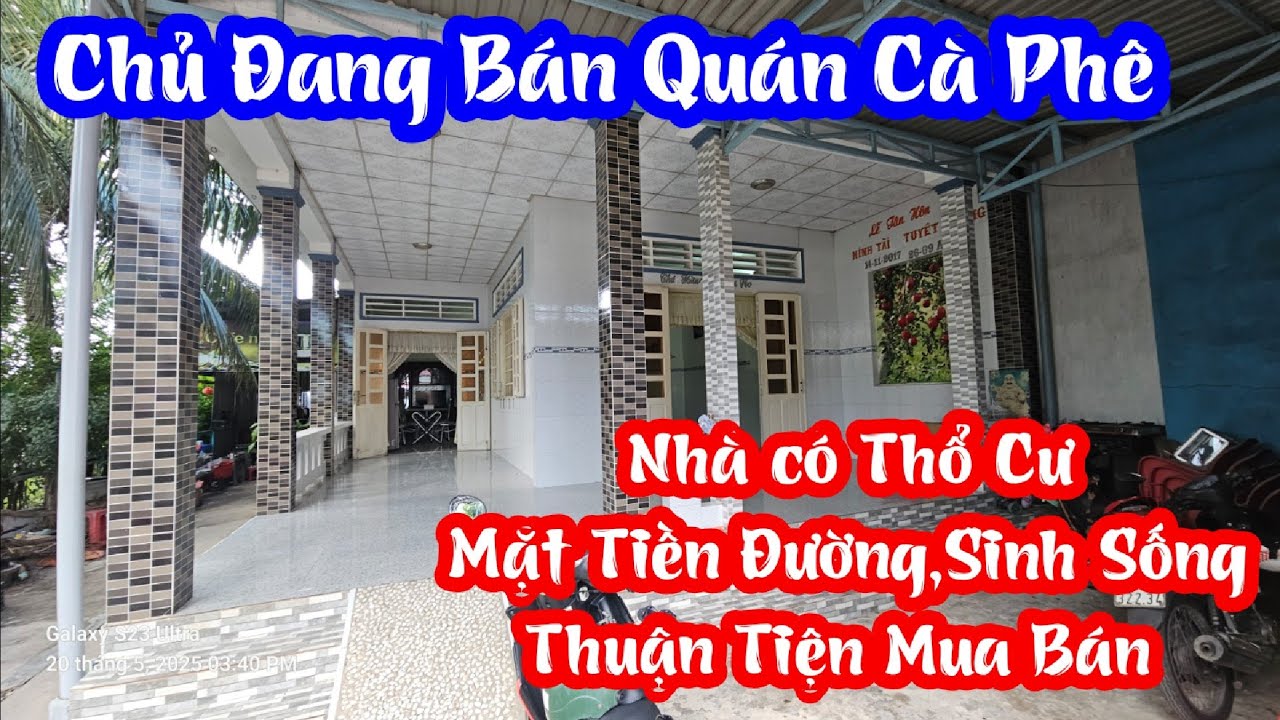 TẬP 3004:Nhà Có Thổ Cư,Mặt Tiền Đường,Thuận Tiện Mua Bán Nhiều Mặt Hàng Sinh Sống
