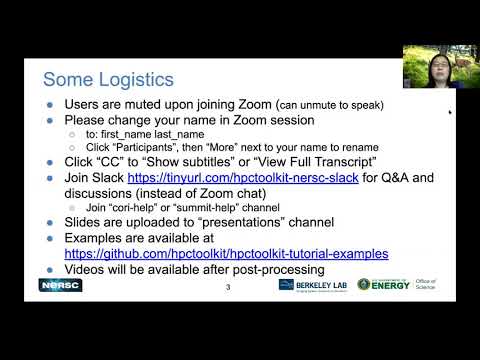 1 - Welcome and Using HPCToolkit on Cori and Summit