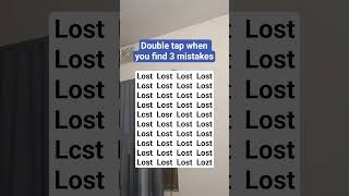 Find 3 mistakes only #find #search #brainteaser #puzzle