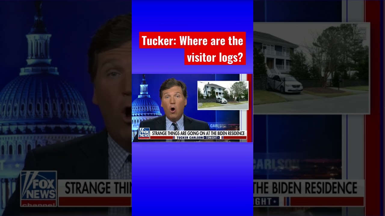 Tucker Carlson: Strange things are going on at the Biden residence #shorts