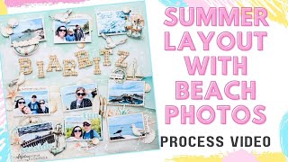 Seaside layout with multiply photos - make it with me!